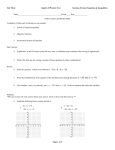 Unit Three Algebra II Practice Test Systems of Linear Equations