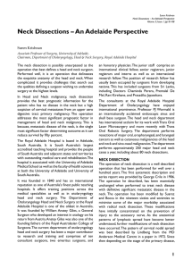 Neck Dissections - Ceylon Journal of Otolaryngology