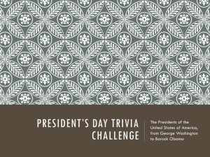 President`s Day Trivia Challenge - fchs