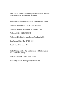 Changes in the Age Distribution of Mortality over the Twentieth