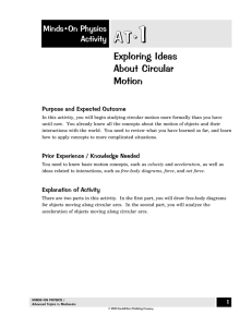 Exploring Ideas About Circular Motion