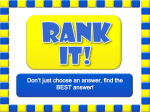 Rank It - our class review game show
