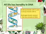 G All life has heredity in DNA