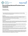 Personalizing Advanced Prostate Cancer Treatment