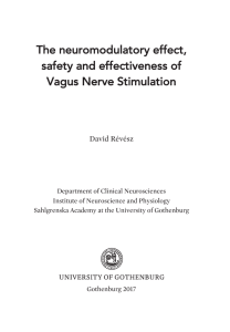 The neuromodulatory effect, safety and effectiveness of