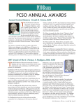 Annual Awards - Pacific Coast Society of Orthodontists