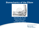 Biomechanics of the Elbow