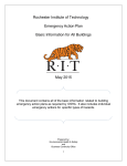 Rochester Institute of Technology Emergency Action Plan Basic