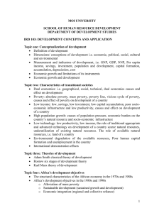 ird 103: development concepts and application