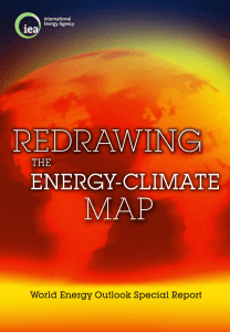 Redrawing the energy-climate map - World Energy Outlook Special
