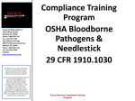 Compliance Training Program OSHA Bloodborne