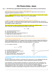 HSC Physics Notes - Space