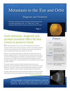 Metastasis to the Eye and Orbit - New York Eye and Ear Infirmary