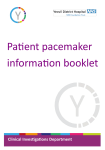Patient pacemaker information booklet