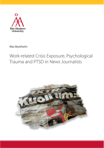 Work-related Crisis Exposure, Psychological Trauma and PTSD in
