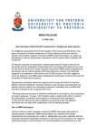 media release - University of Pretoria Archived Website