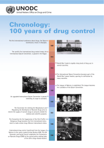 Chronology: 100 years of drug control