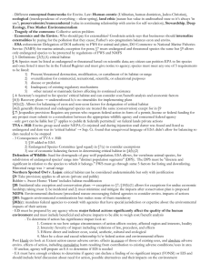 Environmental Law Cheat Sheet