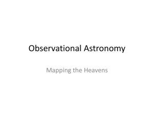 Observational Astronomy Star Charts