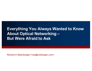 Everything you wanted to know about optical networking