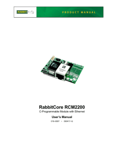 RabbitCore RCM2200 - Digi International