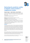 Estimating the predictive validity of diabetic animal models in