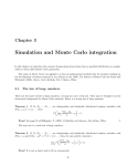 Simulation and Monte Carlo integration