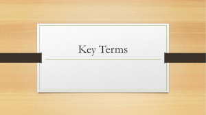 Key Terms PowerPoint