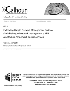 Extending Simple Network Management Protocol