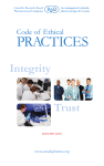 Code of Ethical Practices