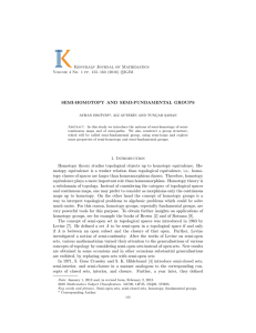 Konuralp Journal of Mathematics SEMI