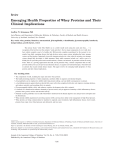 Emerging Health Properties of Whey Proteins and Their Clinical