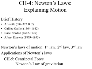 Newtons laws