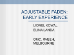 Adjustable Faden procedure