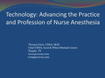 Technology Talk - CRNA for a day