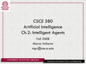 Intelligent agents - cse.sc.edu