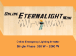 Online Emergency Lighting Inverter Single Phase 350 W
