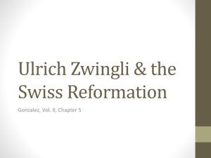 Zwingli and Anabaptists
