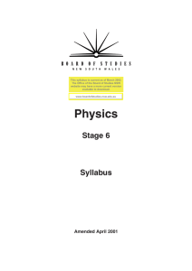 Physics - Assessment Resource Centre
