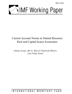 Current Account Norms in Natural Resource Rich and Capital