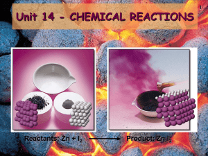 Unit 14-Chemical Reactions