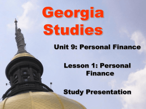 PowerPoint-Notes-Unit-9-Lesson-1-Personal-Finance