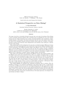 A Statistical Perspective on Data Mining?