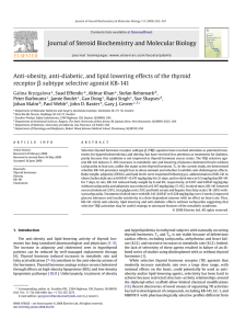 Journal of Steroid Biochemistry and Molecular Biology Anti