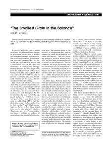 The smallest grain in the balance