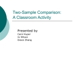 Two-Sample Comparison Classroom Activity