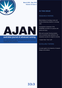 Complete Issue - Australian Journal of Advanced Nursing