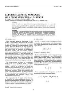 ELECTROMAGNETIC ANALOGUE OF A POINT STRUCTURAL