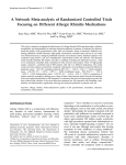 A Network Meta-analysis of Randomized Controlled Trials Focusing