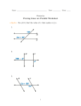 Geometry Proving Lines are Parallel Worksheet ⋆Algebra For #1